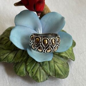 John JAI Hardy Sterling Silver/14k Ring size 6